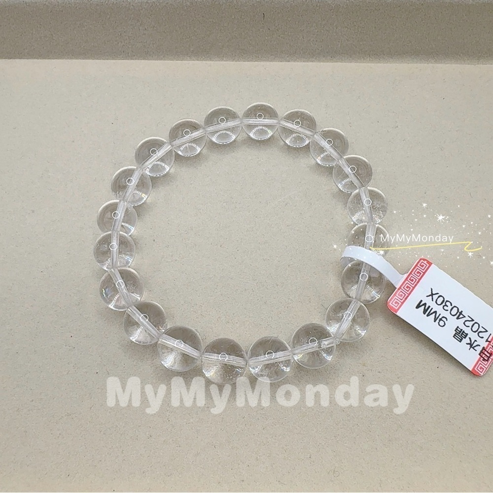 Clear Quartz Bracelet 9mm
